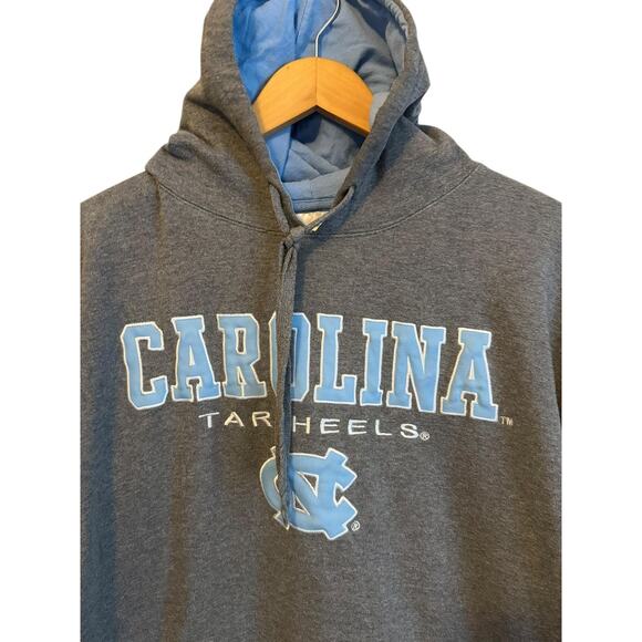 North Carolina Tar Heels Sweatshirt Hoodie Mens Large Gray NCAA Basketball - Picture 2 of 9